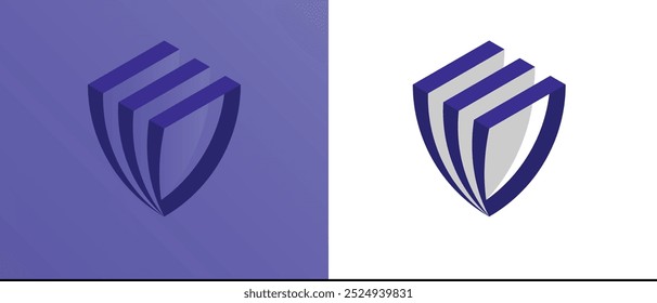 Logotipo del icono del logotipo del escudo, protección de datos de seguridad cibernética, protección de datos comerciales, proteger los ahorros financieros de seguros, protección de la seguridad de la propiedad inmobiliaria, servicios legales