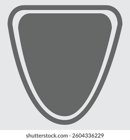 Shield logo icon, symbolizing strength, protection, and security in branding.