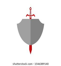 Shield logo icon template, shield element vector
