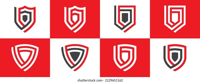 Shield logo icon. Vector logo template