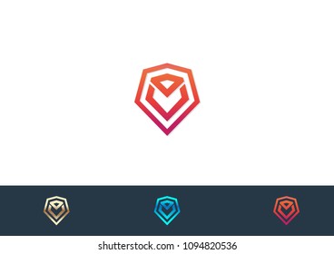 Shield Logo illustration Icon Vector Template