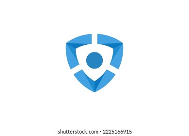 shield logo illustration vector suitable for employee insurance logo