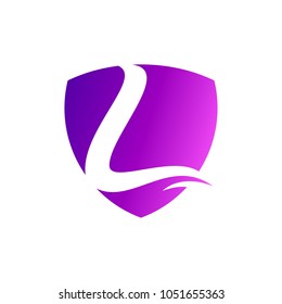 Shield Logo With Letter l