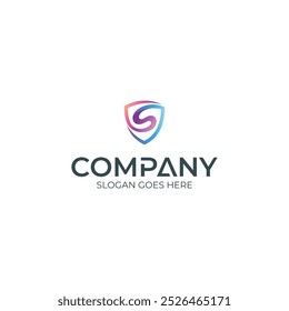 Logotipo del escudo con la letra S en el interior