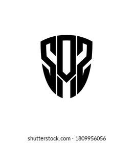 shield logo, letter S, A and S, SAS, ASS logo, initial monogram line art design template