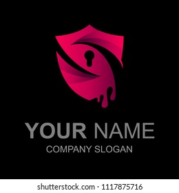 shield logo with letter s, security icon , shield and key icon, padlock symbol