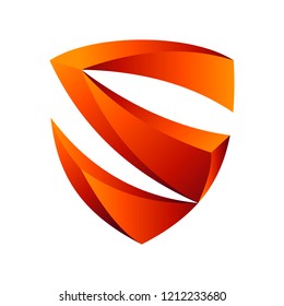 shield logo with letter s shape