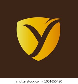 Shield Logo With Letter y