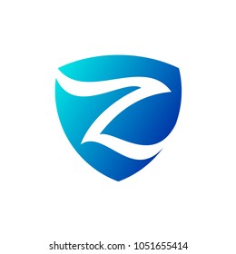 Shield Logo With Letter z