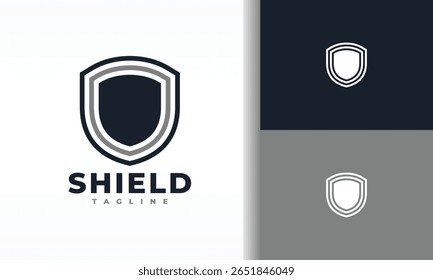 Schildlogo mit modernem Design