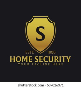 Shield logo. Protection company. Security Guardian Vector illustration