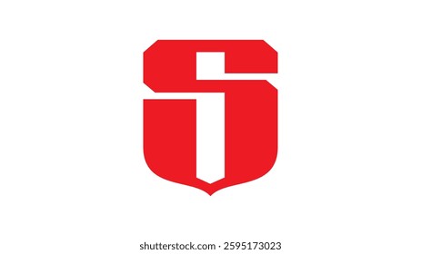 i shield Logo, i s letter logo, shield logo
