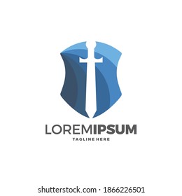 shield logo, security icon, sword and shield, army icon
