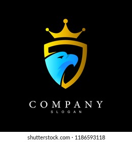 shield logo, security logo with a shield as a symbol, eagle