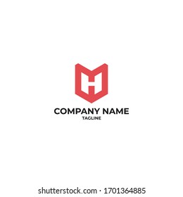 Shield logo and symbol letter H. Can be used for icons.