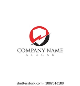 shield logo and symbol vector image