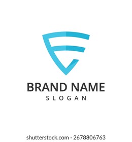 Shield Logo With Technology Symbol For Cyber Security Logo