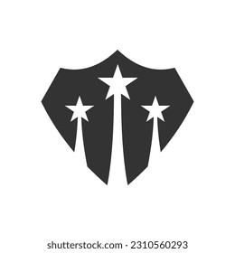 shield logo template. Icon Illustration Brand Identity. Isolated and flat illustration. Vector graphic