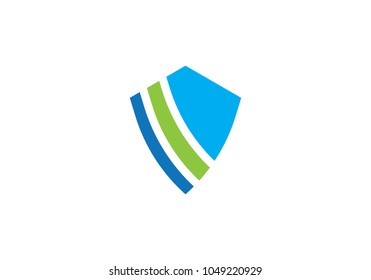 Shield logo template vector icon illustration design