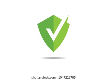 Shield logo template vector icon illustration design