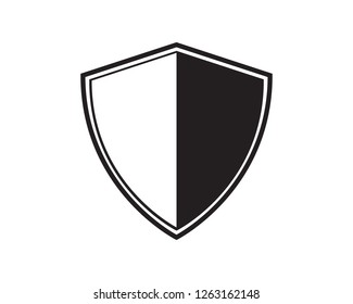 Shield logo template vector icon illustration design