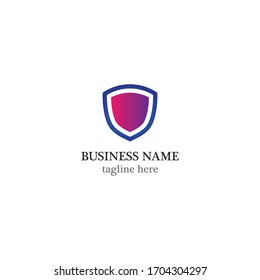 Shield logo template vector icon illustration