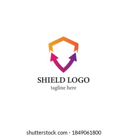 Shield logo template vector icon