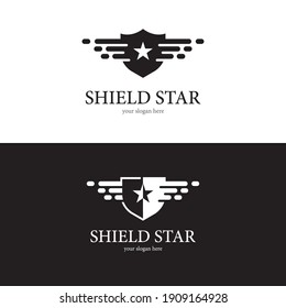 Shield logo template vector icon design