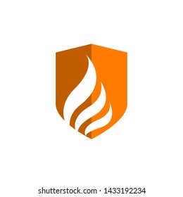 shield logo vector the abstract symbol of security company
