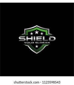 shield logo vector for any company