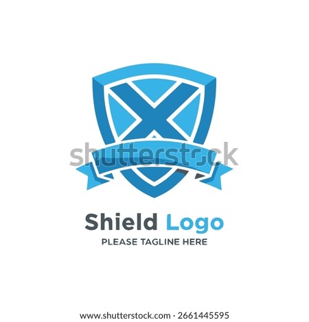Shield logo vector illustration design