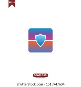 Shield logo vector template design. secure logo