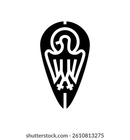 shield luxury medieval heraldry glyph icon vector. shield luxury medieval heraldry sign. isolated symbol illustration