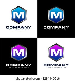 Shield M Logo Design