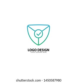 Shield Mark Protection Logo Design