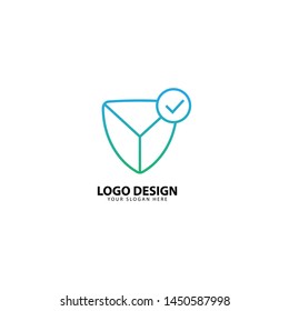 Shield Mark Protection Logo Design