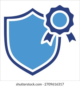 Elemento de icono de medalla de escudo para diseño