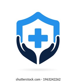 shield medical care logo vector