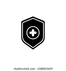 Shield Medical icon suitable for application, web, or other