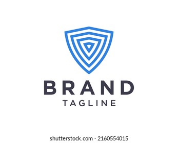 Shield Military Icon Security Logo Protection Symbol Vector Illustration

