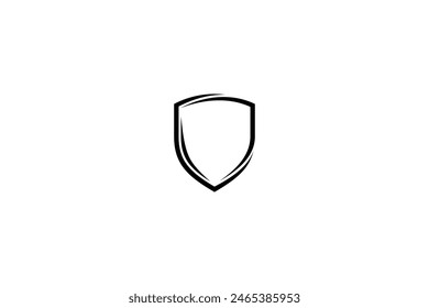 Plantilla de diseño de logotipo minimalista Shield