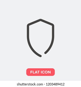 Shield modern simple flat vector illustration for web site or mobile app