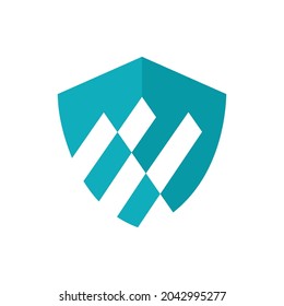 Diseño del logotipo Escudo y montaña