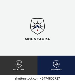 Shield and Mountain Logo | Fully customizable | Premium Quality