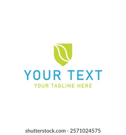 Shield natural logo design for your business
