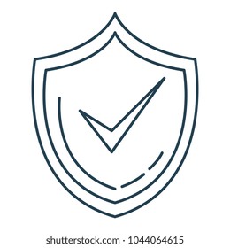 shield with ok symbol