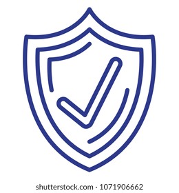 shield with ok symbol