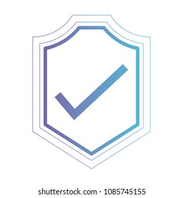 shield with ok symbol