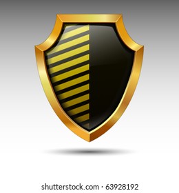 Shield on a white background.