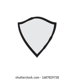 Shield on a white background, vector illustration